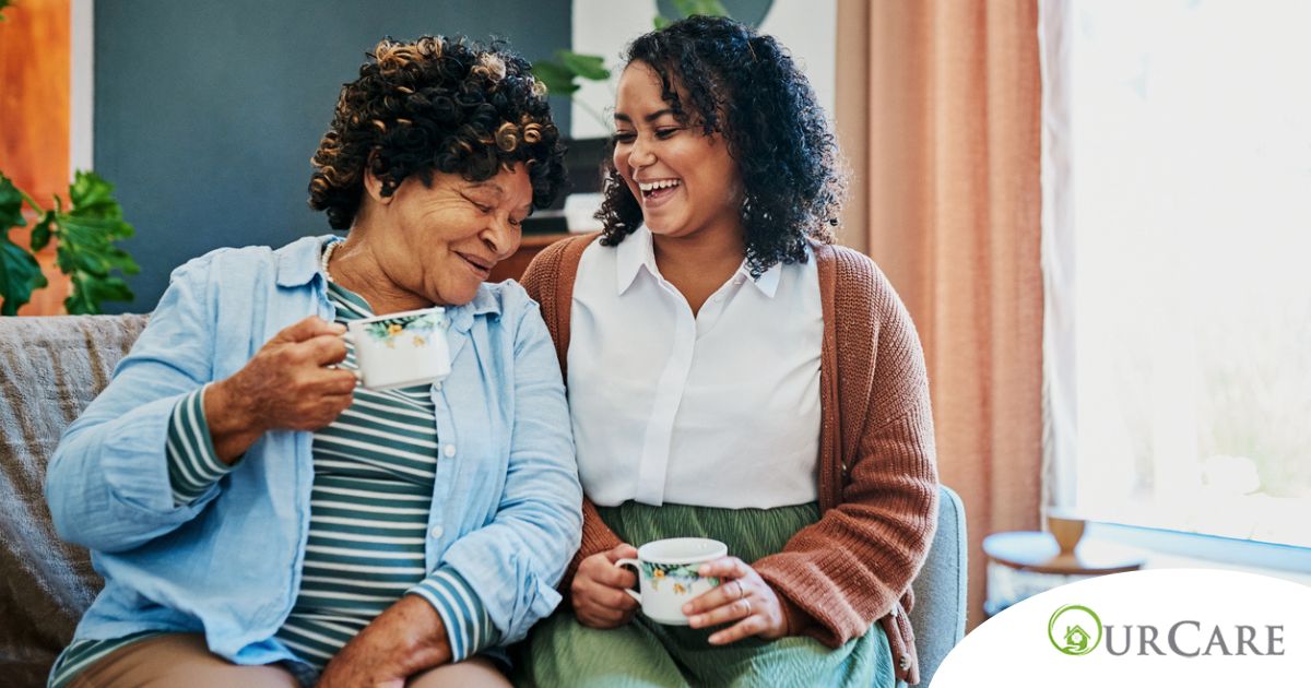 A family caregiver enjoys the benefits of respite care.