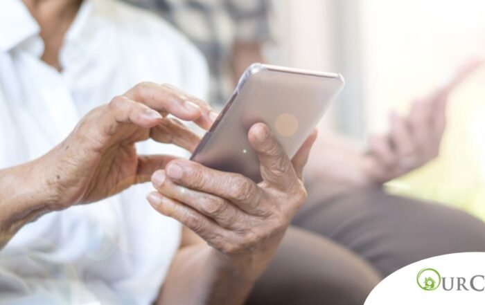 Home care assistance technology in use.