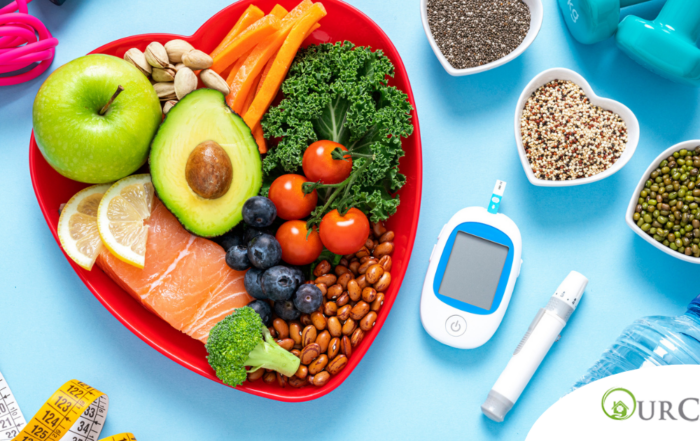 Caregiver’s managing blood sugar as part of senior home care services